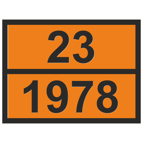 Табличка опасный груз 23-1978 Пропан